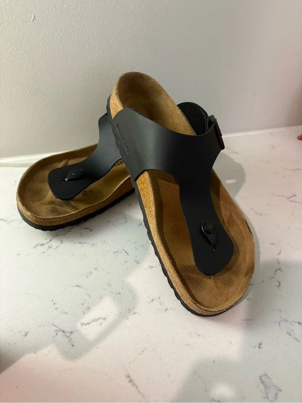 Birkenstock Men's Black Vegan Gizah Size 45